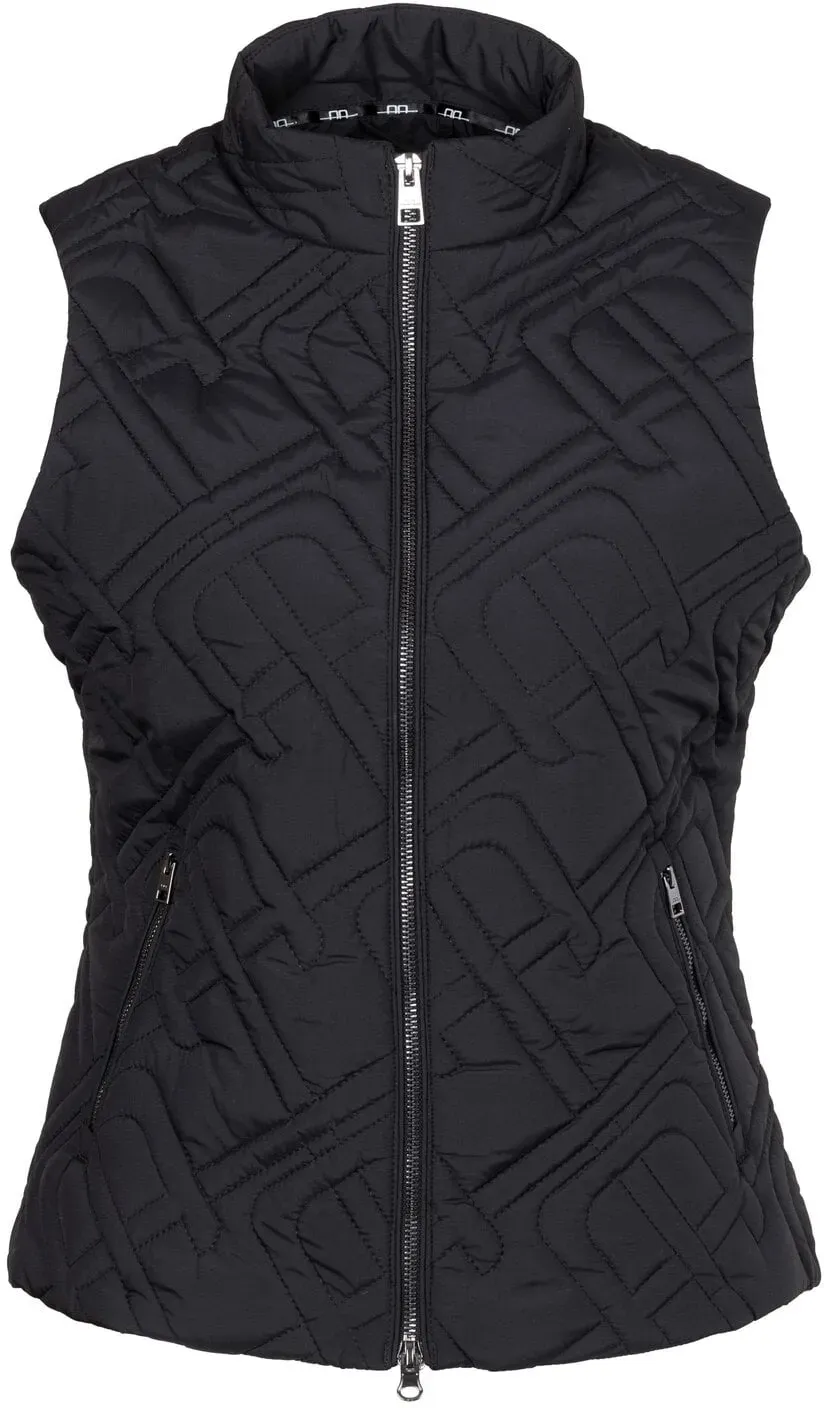 ALESSANDRO ALBANESE Monogram Steppweste Neve black S