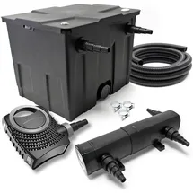 Wiltec SunSun CBF-350 CUV-224 24W SET NEO6000 Pumpe Schlauch Teichfilterset