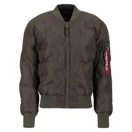 Alpha Industries MA-1 Emb. Logo Puffer grün L