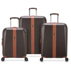 Delsey Paris Promenade Hard 2.0 4 Rollen Kofferset 3-teilig  braun