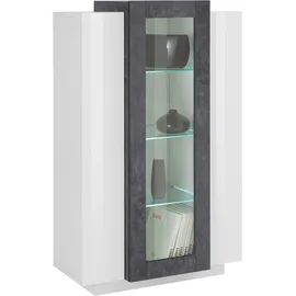 Home Affaire Vitrine Coro 80 x 38 x 120,5 cm Schwarz/Weiß