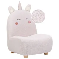 Kindersessel aus Polyester Polsterung Einhornform Modernes Design Armlos Plüsch