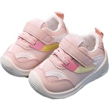 Kleinkindschuhe für Kleinkinder, Jungen, Hallenschuhe, Kleinkinder, Kleinkinder, rutschfeste Funktionsschuhe, Turnschuhe für Mädchen, kleine Kinder, niedliche Cartoon-Schuhe Unter (Pink, 22 Infant) - 22 EU