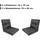 king matratzen Loungekissen 70 x 70 cm & 70 x 40 cm Grau