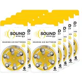 Energizer Sound Energy Hörgerätebatterien Größe 10 (60 Stück) Vorratspack, Zink-Luft, Lange Laufzeit, quecksilberfrei, Batterien für Hörgeräte & Hörhilfen, [Exklusiv bei Amazon]