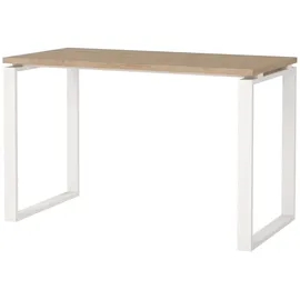 Home Affaire Schreibtisch HOME AFFAIRE "Sign Arbeitstisch, Sekretär, Bürotisch", weiß (jackson hickory, weiß), B:120cm H:75,6cm T:60cm, Tische, Schreibtisch, Cleanes Design, Metallbeine, Breite 120 oder 150 cm