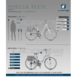 licorne bike gmbh Stella Plus 28 Zoll RH 48 cm Unisex Weiß
