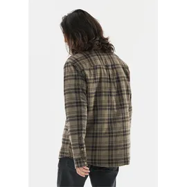 Whistler Fleeceshirt WHISTLER "Tauron", Herren, Gr. M, braun, 100% Baumwolle, kariert, ohne Ausschnitt, Shirts, mit weichem und wärmendem Futter