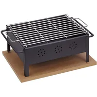 Sauvic 30x25 Holzkohle-tischgrill - Black - One Size
