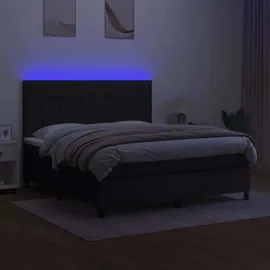 vidaXL Boxspringbett 180 x 200 cm Schwarz