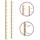 vidaXL Weinregal 12 Flaschen 12,5 x 116 x 2,5 cm Golden