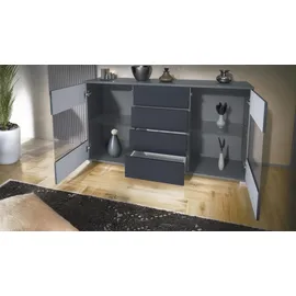 Vladon Sideboard 138,5 x 75,5 x 35 cm Weiß