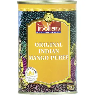 TRULY INDIAN Mango-Püree - Indisches, gezuckertes Obst-Püree für Desserts und Saucen - 1 x 450 g