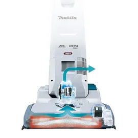 Makita VC010GZ Akku-Bodenstaubsauger grau-weiß