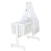 Roba Komplettwiegenset 'Heartbreaker', 40 x 90 cm, weiß, Stubenwagen