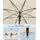 Songmics Sonnenschirm Ø 200 cm Beige