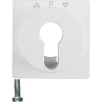 Berker Zentralstück für Jalousie-Schlüsselschalter/-taster Q.1/Q.3 polarweiß, samt