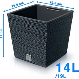 Prosperplast Furu Square 29,5 x 29,5 x 29 cm Anthrazit