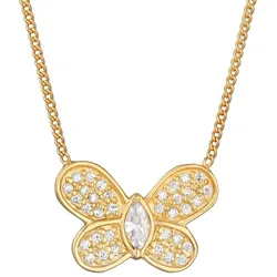 Elli Schmetterling Butterfly Zirkonia 925 Silber Ketten   Damen 