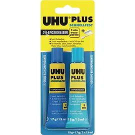 UHU Zweikomponentenkleber Plus Schnellfest Spritze 15,5 g
