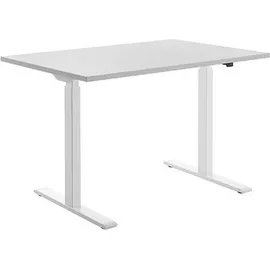 TOPSTAR Schreibtisch E-Table lichtgrau / Weiß