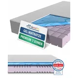 AM Qualitätsmatratzen Premium 7-Zonen Gelschaum-Matratze 140 x 200 cm H2