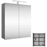 Planetmöbel Merkur 60 cm anthrazit mit Radio