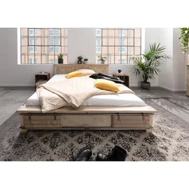 Massivmoebel24 Mango 180 x 200 cm Beige