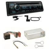 Kenwood KDC-BT560DAB Bluetooth DAB USB Einbauset für Seat Ibiza 6L Arosa Cordoba