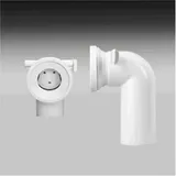 Sanit Eisenberg WC-Anschlussbogen 90 Grad mit Rattensperre, weiß