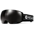 YEAZ Skibrille TWEAK-X Ski- und Snowboard-Brille, (3-St), Magnet-Wechsel-System für Gläser schwarz