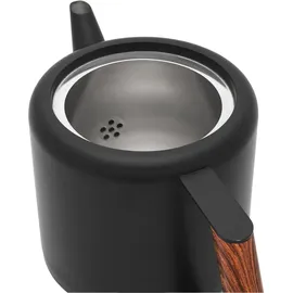 Bredemeijer Teekanne Boston schwarz matt Holzoptik 111004
