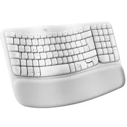 Logitech Wave Keys for Mac Off-White DE-Layout - Kabellose ergonomische Tastatur