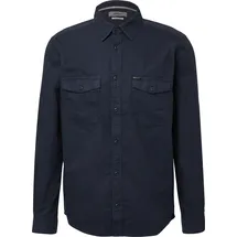 s.Oliver Langarmhemd Regular Fit Blau XXL