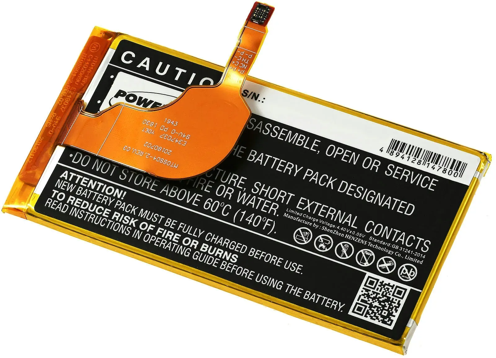 Powery Akku passend für Handy, Smartphone Motorola Moto G7 Plus / XT1965 / Typ JG40 u.a.