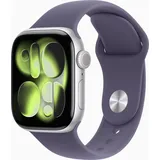 Apple Watch Series 11 GPS 46mm Silver Aluminium Sport Band purple fog M/L