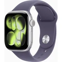 Apple Watch Series 11 GPS 46mm Silver Aluminium Sport Band purple fog M/L