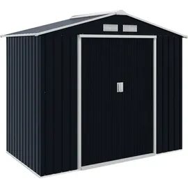 Outsunny Gerätehaus Pultdach 2,13 x 1,08 m Grau