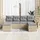 vidaXL Garten Essgruppe 6-tlg. Beige/Hellgrau