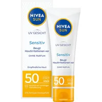 NIVEA Sonnencreme Gesicht sensitiv Creme LSF 50 50 ml