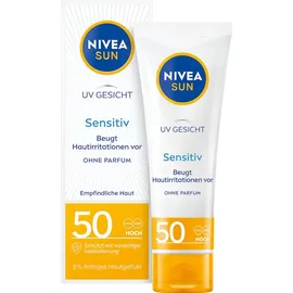 NIVEA Sonnencreme Gesicht sensitiv Creme LSF 50 50 ml