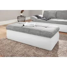 DOMO collection Moric Kunstleder Softlux weiß/grau