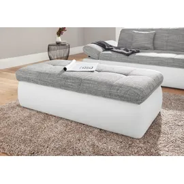 DOMO collection Moric Kunstleder Softlux weiß/grau