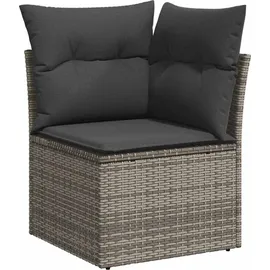 vidaXL Gartensofa-Set mit Speicher grau