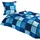 Traumschlaf Verso kariert Blau 200 x 220 cm + 2 x 80 x 80 cm