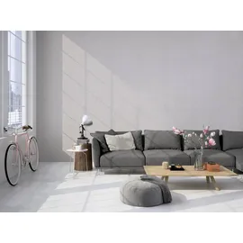 Livingwalls Titanium 3 Vliestapete 0,53 m x 10,05 m 381966 Weiß/Grau