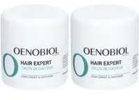 OENOBIOL HAIR EXPERT Chute de Cheveux - Nouvelle formule concentrée cheveux- Favorise la croissance Préserve densité des cheveux Complément alimentaire 60 capsules Programme 1 mois Capsule(S) 2x60 pc(s)