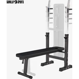 Gorilla Sports Hantelbank Schwarz/Weiß