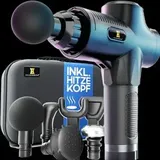Heldenwerk Massagepistole Massage Gun & Massagepistole inkl. 7 Massageköpfen Black