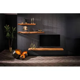 KAWOLA Wandregal SESA 200 x 8 x 25 cm Braun